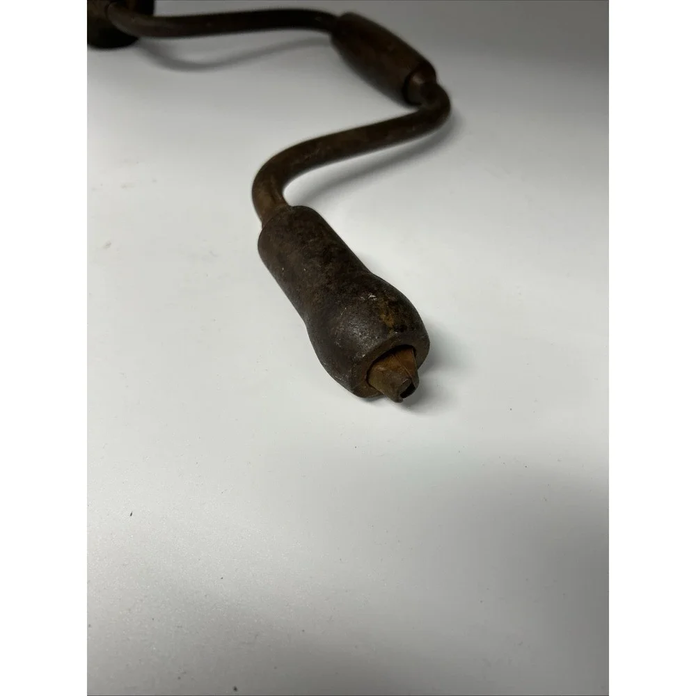 Vintage‎ Wood Hand-Drill Auger Bit Brace